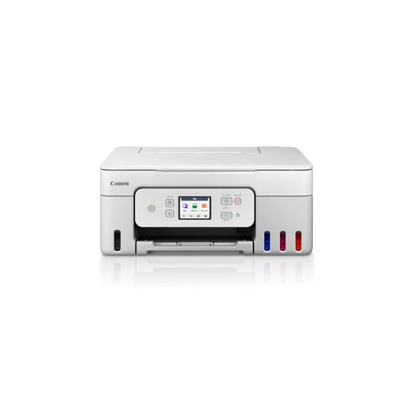 キヤノン　CANON　キヤノン インクジェット複合機 G3390 WHITE GIGA TANK(ギガタンク) ［L判〜A4］ ホワイト　G3390WH