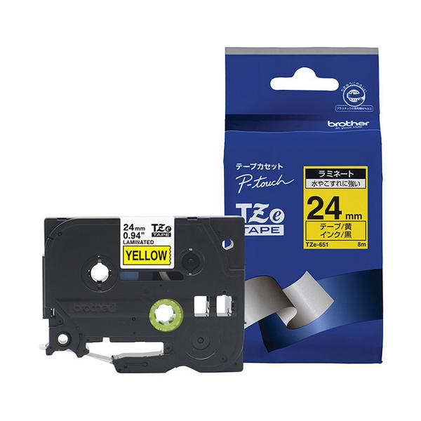�u���U�[ TZe-651 ���x�����C�^�[�s�[�^�b�`�p ���~�l�[�g�e�[�v ���e�[�v ������ ��24mm ����8m