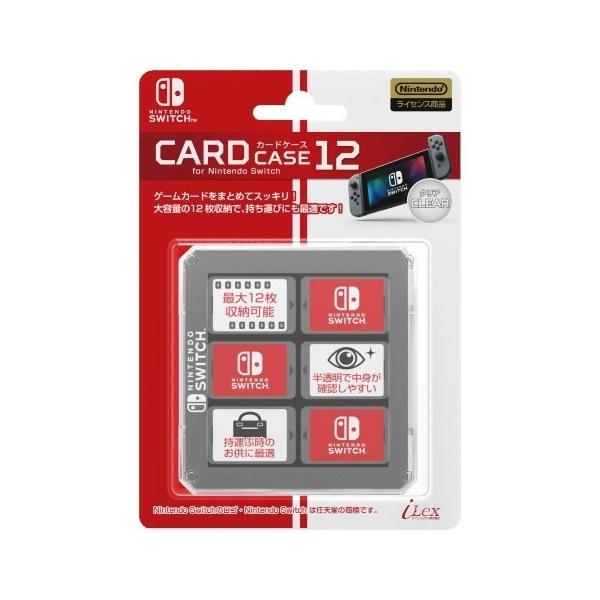 アイレックス　カードケース12 for ニンテンドーSWITCH(クリア)　ILXSW199