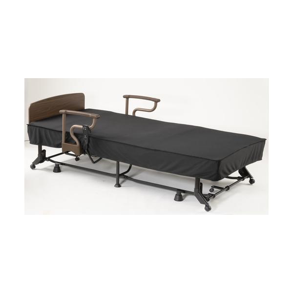 非課税】ヤマダオリジナル 収納式電動ベッド 2モーター式 ブラック YMD