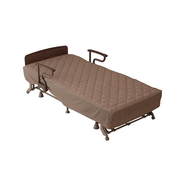 ATEX　パッド一体型マットレスカバー（収納式電動リクライニングベッド YMD-B2401/YMD-B2402専用） ブラウン　AX-BZ712 448