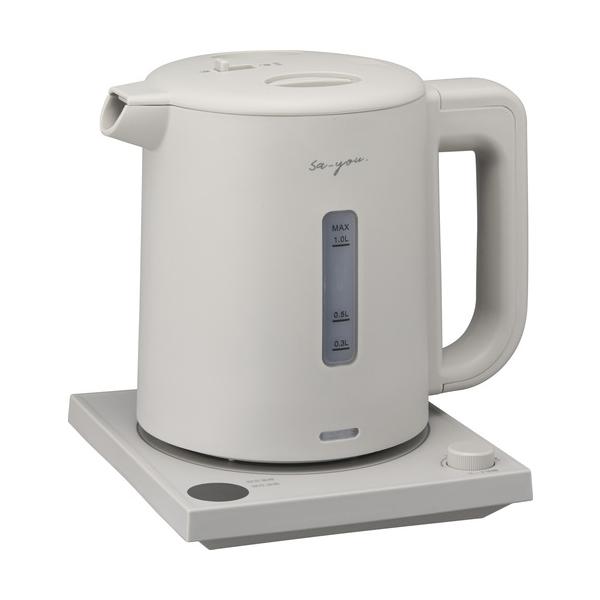 電気ケトル DOSHISHA EKZ-102MSG 白湯専科 電気ケトル 1L グレー : ベスト電器