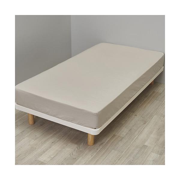 西川 カバーリングスタジオ クィックシーツ CT4007 100×200×30cm ベージュ 綿100％使用