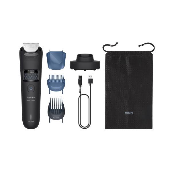 PHILIPS BT5780／15 ヒゲトリマー 自動研磨式ステンレススチール刃搭載 水洗い可能 マットブラック 45