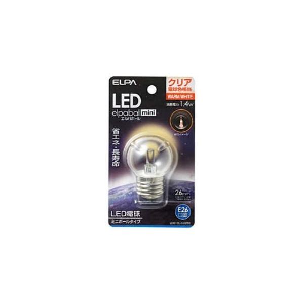 ELPA LDG1CL-G-G256 LED�����d�� �~�j�{�[�����` E26 G40 �N���A�d���F