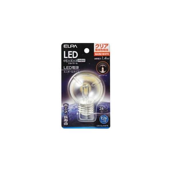 ELPA LDG1CL-G-G276 LED�����d�� �~�j�{�[�����` E26 G50 �N���A�d���F