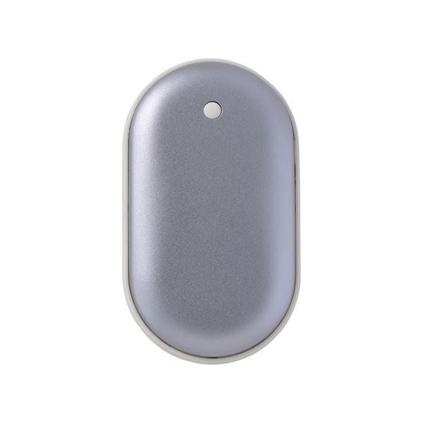 ELPA JK-KDR01GY USB充電式カイロ モバイルバッテリー機能搭載 携帯ポーチ付  34