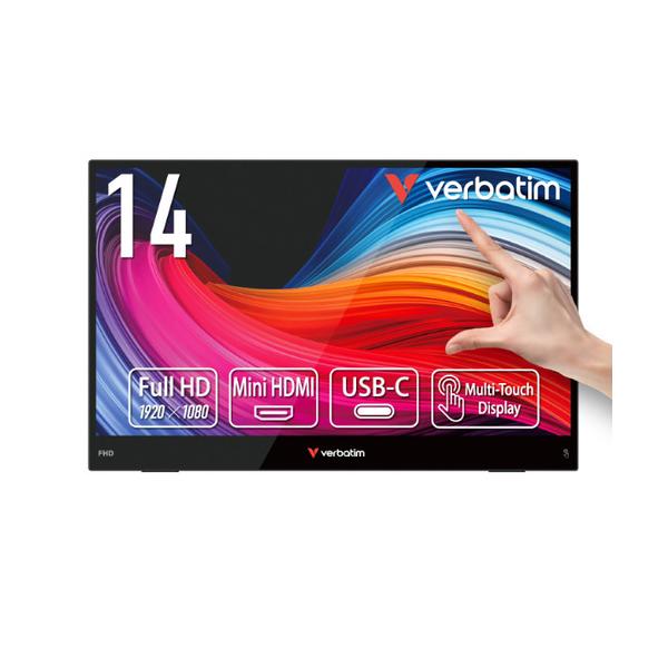 Verbatim Japan PMLT14V1 モバイルモニタ 14型ワイド フルHD 10点