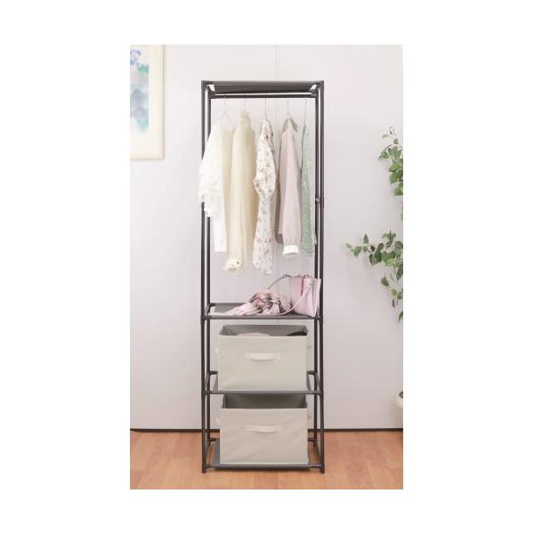 トレードワン シンプルハンガーラック 3段   446