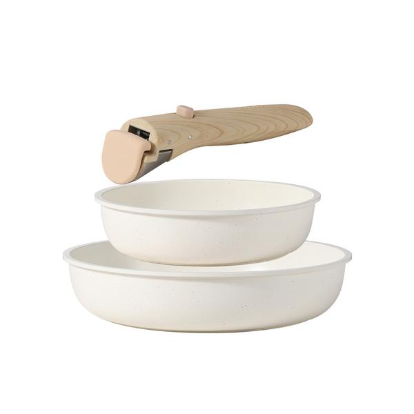 CAROTE(カローテ) ICE cream ベーシックフライパン付 3点セット 20cm