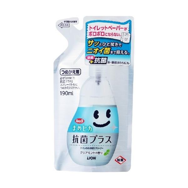 ライオン　ルック　まめピカ　抗菌プラス　トイレのふき取りクリーナー　つめかえ用　190ml 861
