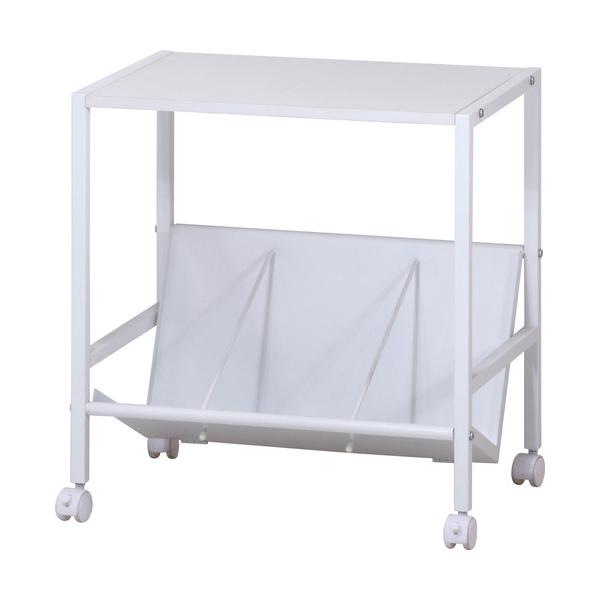 不二貿易 ファイルワゴン1段 ホワイト 83984  448