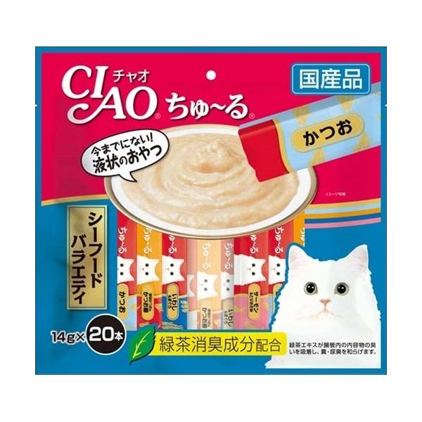他サイト： いなばペットフード  チャオちゅーるシーフードバラエティ  １４ｇ×２０の商品画像