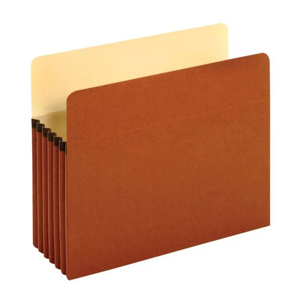 5 1/4 Inch Expansion File Pocket, Manila/Red Fiber, Letter, 10/Box (並行輸入品)
