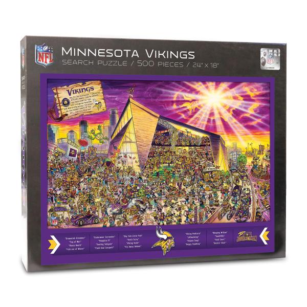 YouTheFan NFL ミネソタ・バイキングス ジョー・ジャーニーマン 500ピース パズル 完成46×61cm 手描きアート米国製