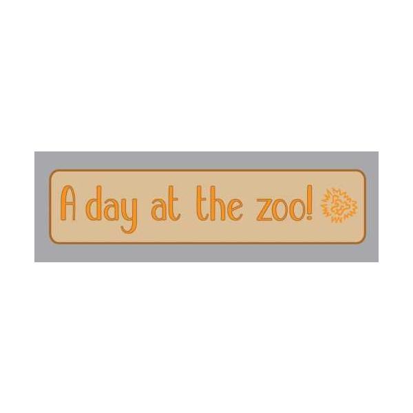 MOXXIE Zoo Fun Rub Ons, A Day At The Zoo
