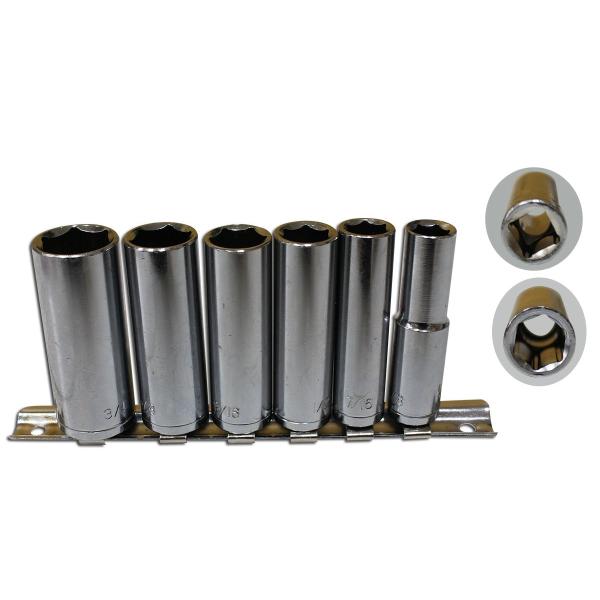 6pc Deep Socket 3/8" Drive