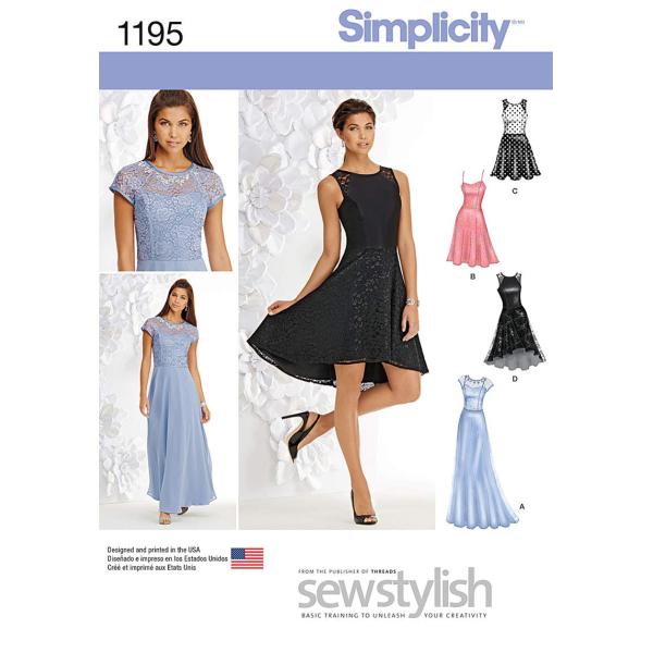 Simplicity Creative Patterns 1195 Misses' and Miss Petite Special Occasion Dress, P5 (12-14-16-18-20) by Simplicity Creative Patterns