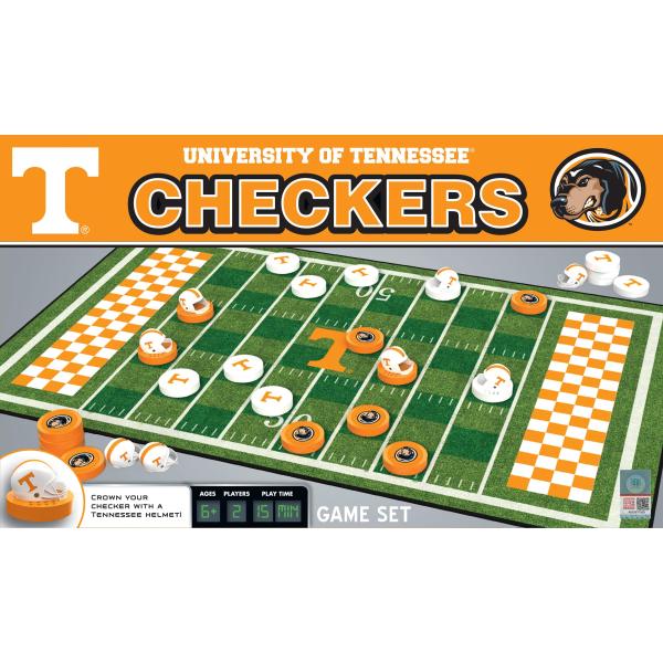 NCAA Tennessee Volunteers Checkers Board Game