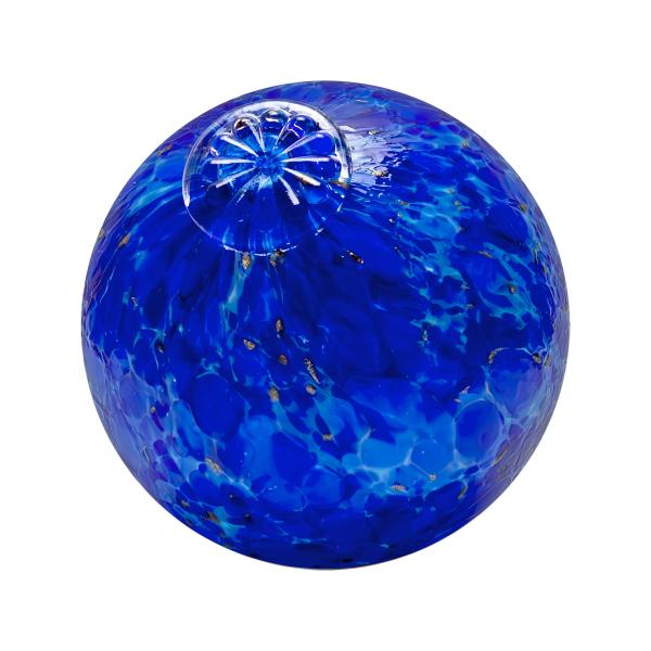 Totally Blown Glassworks Pond Float. Handmade Blown Glass, Garden Gazing Ball, Table Centerpiece, Assorted Home and Patio Decor. Artist Dehanna Jones.