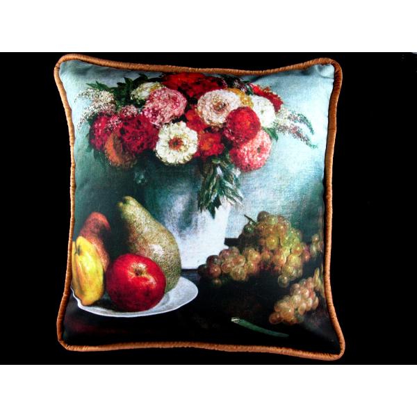 Twin Hearts Company Flowers and Fruit Decorative Throw Pillow