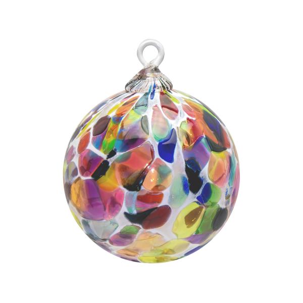Totally Blown Glassworks Ornament, Handmade Blown Glass, Hanging Tree Holiday D〓cor, Sun Catcher, Witches Ball, Gazing Orb, Friendship Keepsake, Wind