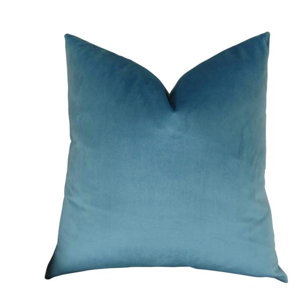 Thomas Collection Teal Throw Pillow for Couch - Peacock Blue Pillow - Teal Blue Pillow - Dark Turquoise Pillow - Double Sided Teal Pillow, Made in USA