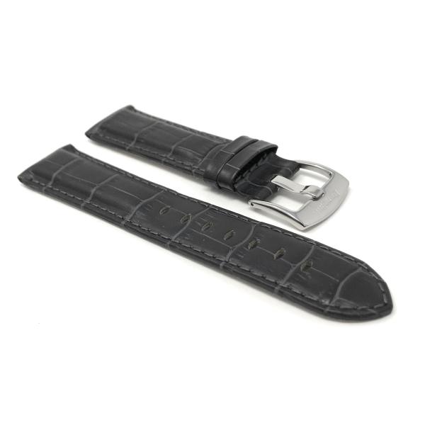 Bandini 22mm Mens Leather Watch Band for Citizen Eco-Drive Promaster Nighthawk Navihawk Skyhawk Chandler AR Avion Garrison Blue Angels - Alligator Emb