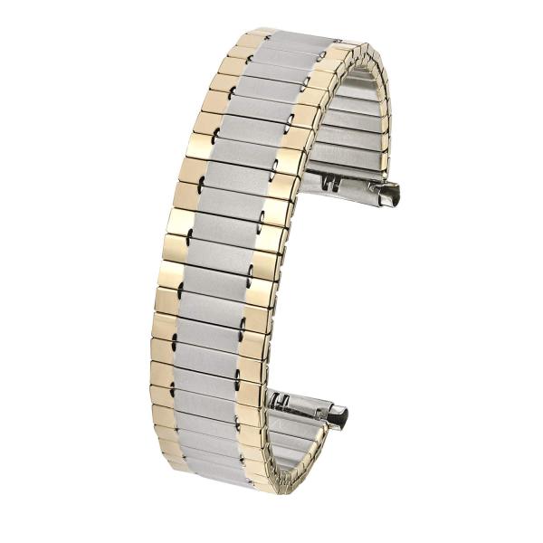 Alpine Stainless Steel Expansion Watch Band - Men Stretch ＆ Wrist Watch Band with Squeeze Ends - Flexible Replacement Watch Bands for Unisex - Compat