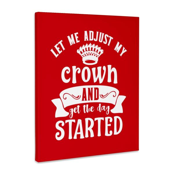 3dRose cw_313496_1 Let Me Adjust My Crown and Get The Day Start-Museum Grave キャンバス 16x20インチ マルチカラー