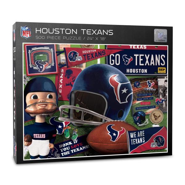 YouTheFan NFL ヒューストン・テキサンズ レトロシリーズ 500ピース パズル 完成46×61cm NFL公式ライセンス