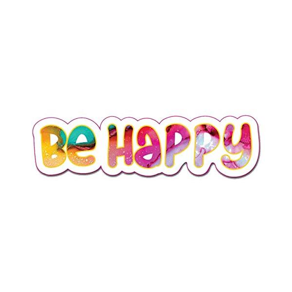 MightySkins Be Happy 36" Peel and Stick Wall Art Removable Cute Stylish Funny Cartoon Dorm Room Decor Sticker Vinyl Wall Decals