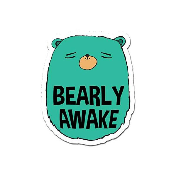 MightySkins Bearly Awake 36" Peel and Stick Wall Art Removable Cute Stylish Funny Cartoon Dorm Room Decor Sticker Vinyl Wall Decals