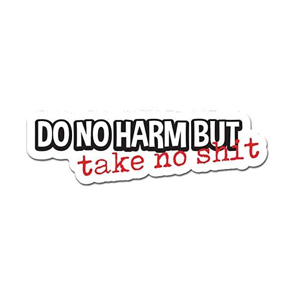 MightySkins Do No Harm Take No Shit 48" Peel and Stick Wall Art Removable Cute Stylish Funny Cartoon Dorm Room Decor Sticker Vinyl Wall Decals