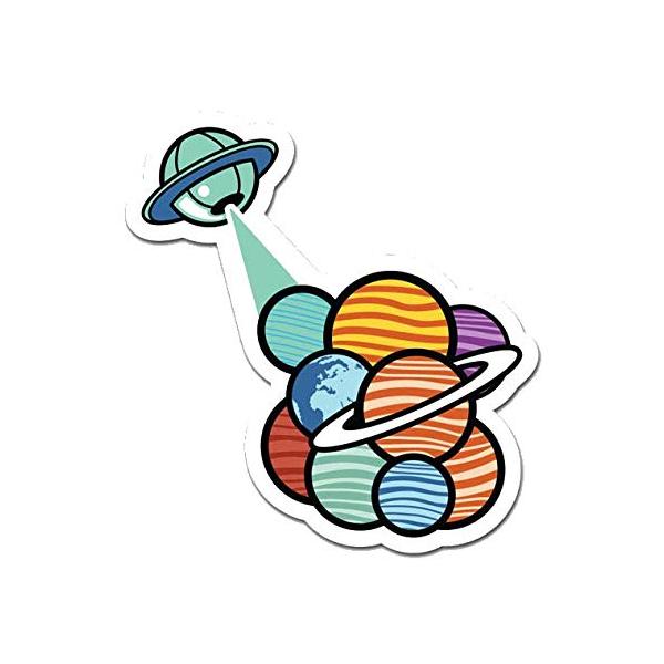 MightySkins Alien Planets 36" Peel and Stick Wall Art Removable Cute Stylish Funny Cartoon Dorm Room Decor Sticker Vinyl Wall Decals