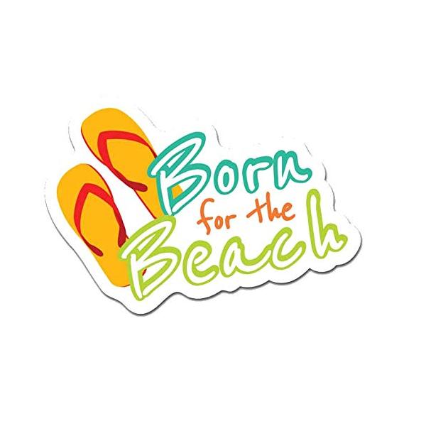MightySkins Born for The Beach 36" Peel and Stick Wall Art Removable Cute Stylish Funny Cartoon Dorm Room Decor Sticker Vinyl Wall Decals