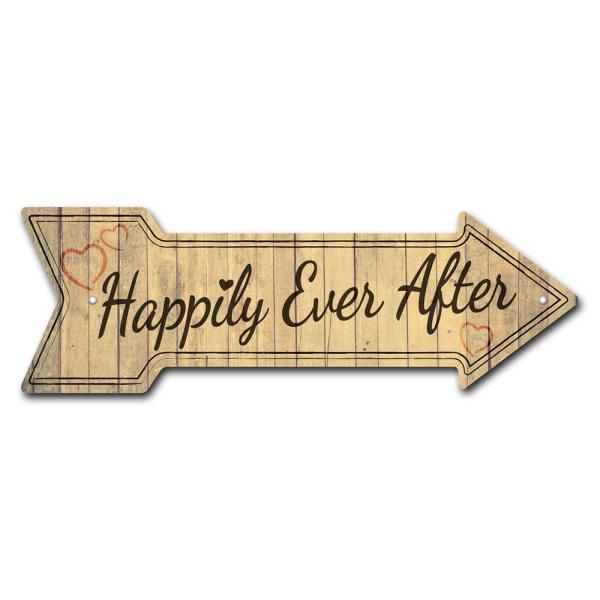 MightySkins Peel and Stick Art Removable Happily Ever After Decal Decor 24" Directional Sticker Vinyl Wall Decals