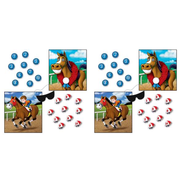 Beistle 60974 競馬パーティーゲーム ダービーデーの記念品 19×17.5インチ マルチカラー