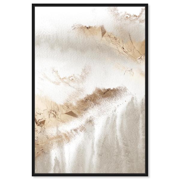 The Oliver Gal Artist Co. Abstract Wall Art Framed Canvas Prints 'Delicate Majestic' Textures
