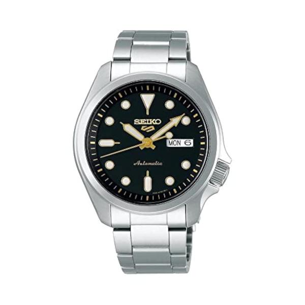 SEIKO メンズ セイコー 5 スポーツ 自動巻き 100m 黒文字盤 腕時計