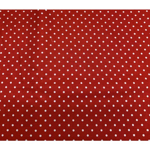 White Swiss Polka Dot On Red - Riley Blake 100% Cotton Fabric
