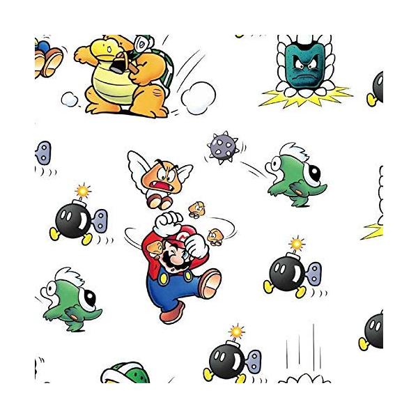 Mario in Trouble Cotton Fabric Sold by 1/2 of a Yard.