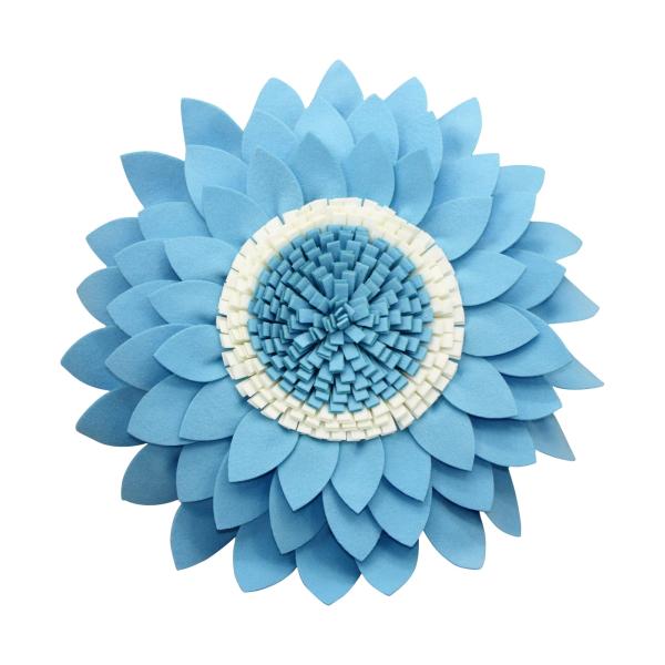 Sunflower Decorative 3D Daisy Round Throw Pillow - Soft Handmade Flower Shaped Pillow Decor for Home