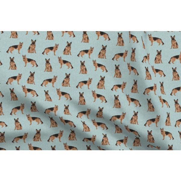 Spoonflower Fabric - German Shepherd Pet Quilt Dogs Collection Shepherds Mom Portrait Printed on Chiffon Fabric Fat Quarter - Sewing Fashion Apparel D