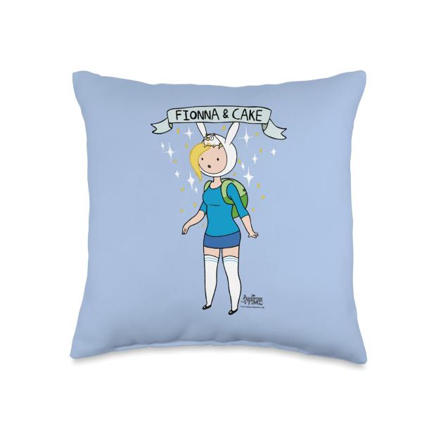 Adventure Time Fionna and Cake Throw Pillow