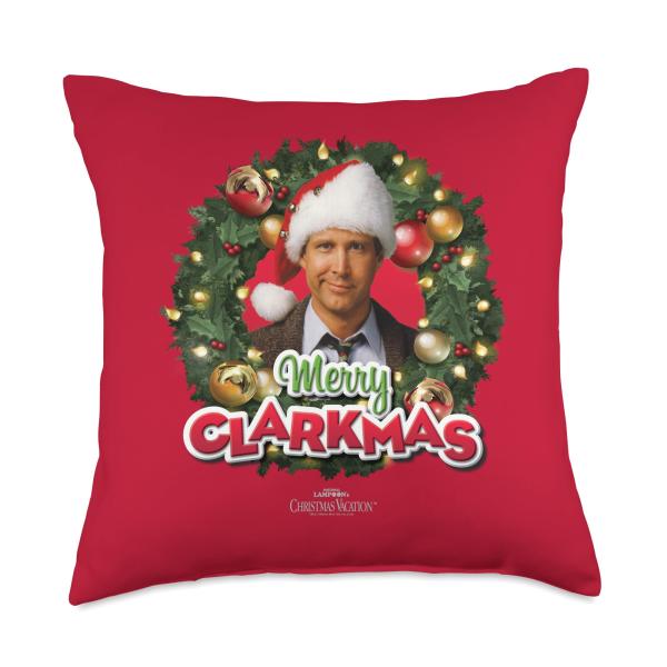 National Lampoon's Christmas Vacation Merry Clarkmas Throw Pillow