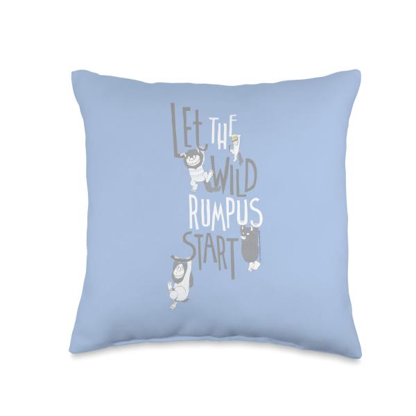 Where the Wild Things Are Wild Rumpus Begins Throw Pillow