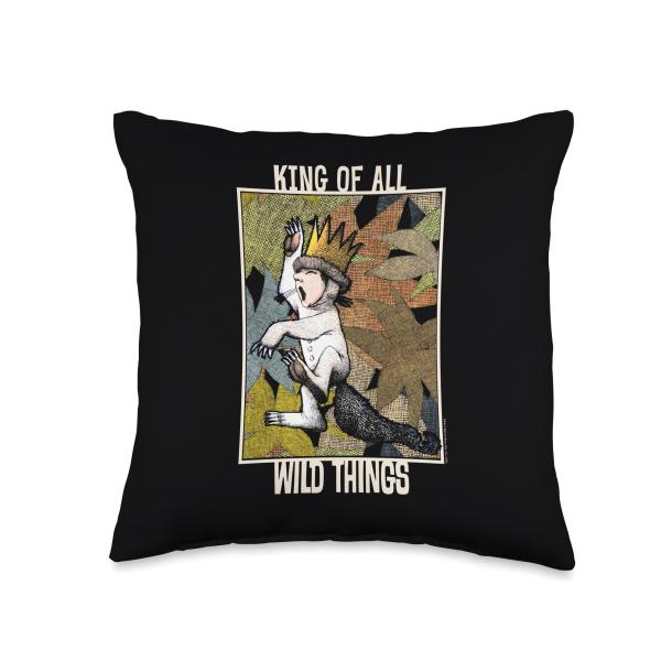 Where the Wild Things Are King of All Throw Pillow