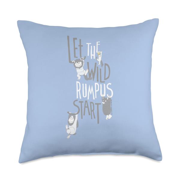 Where the Wild Things Are Wild Rumpus Begins Throw Pillow