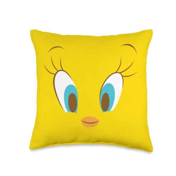Looney Tunes Tweety Head Throw Pillow